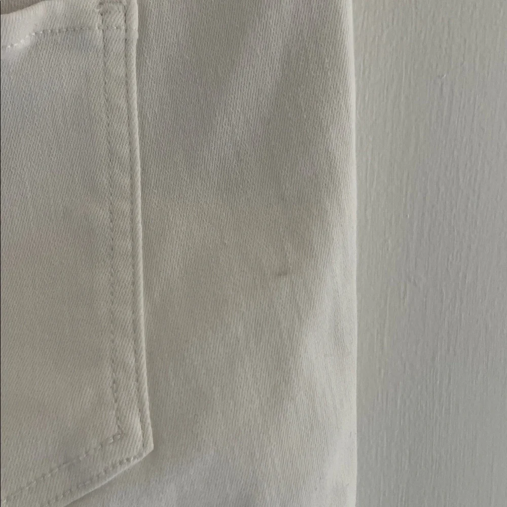 SPANX Stretch Pull-On Flare Leg Jeans in White Size LP Large Petite